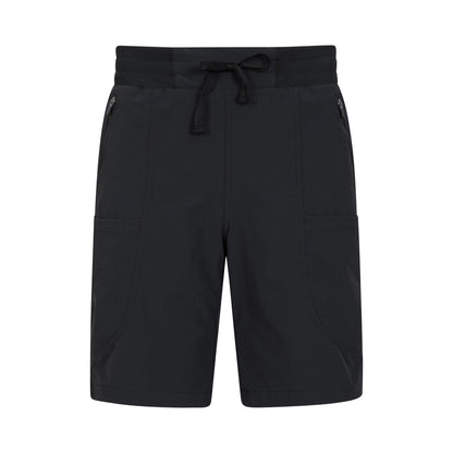 Black - Front - Mountain Warehouse Womens-Ladies Ridge Stretch Superslim Shorts