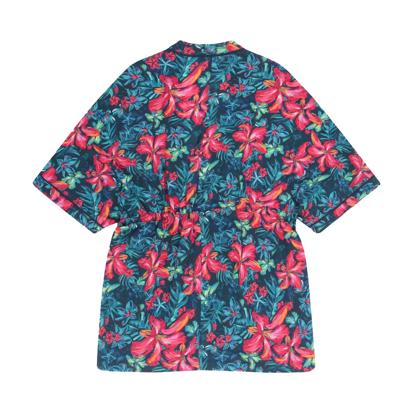 Red - Back - Animal Womens-Ladies Kym EcoVero Kimono