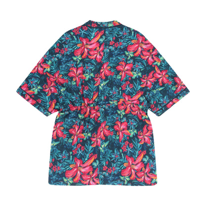 Red - Back - Animal Womens-Ladies Kym EcoVero Kimono