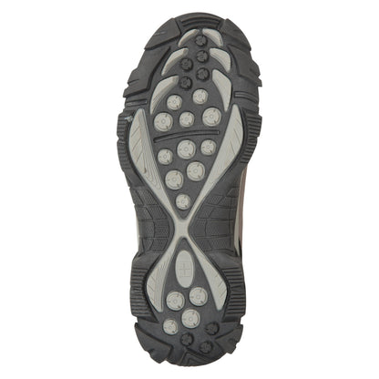 Grey - Side - Mountain Warehouse Childrens-Kids Trail Suede Walking Boots