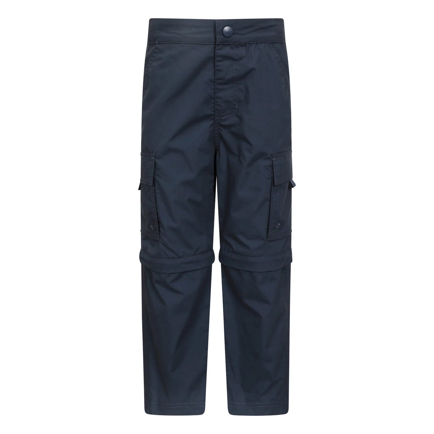 Navy - Front - Mountain Warehouse Childrens-Kids Zip-Off Active Trousers