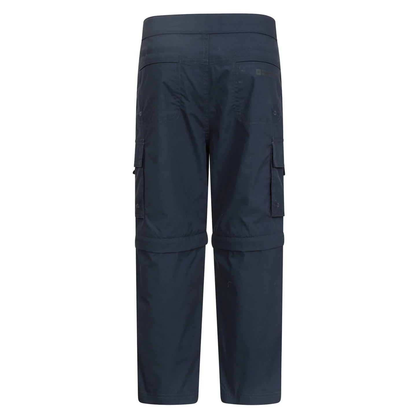 Navy - Back - Mountain Warehouse Childrens-Kids Zip-Off Active Trousers