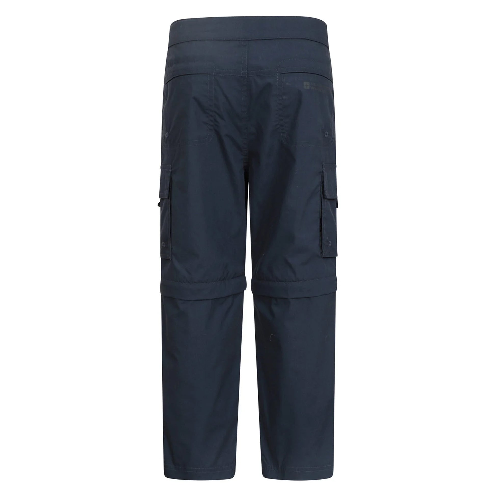 Navy - Back - Mountain Warehouse Childrens-Kids Zip-Off Active Trousers