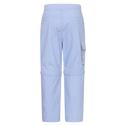 Lilac - Back - Mountain Warehouse Childrens-Kids Zip-Off Active Trousers