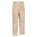 Beige - Side - Mountain Warehouse Childrens-Kids Zip-Off Active Trousers