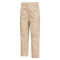 Beige - Lifestyle - Mountain Warehouse Childrens-Kids Zip-Off Active Trousers