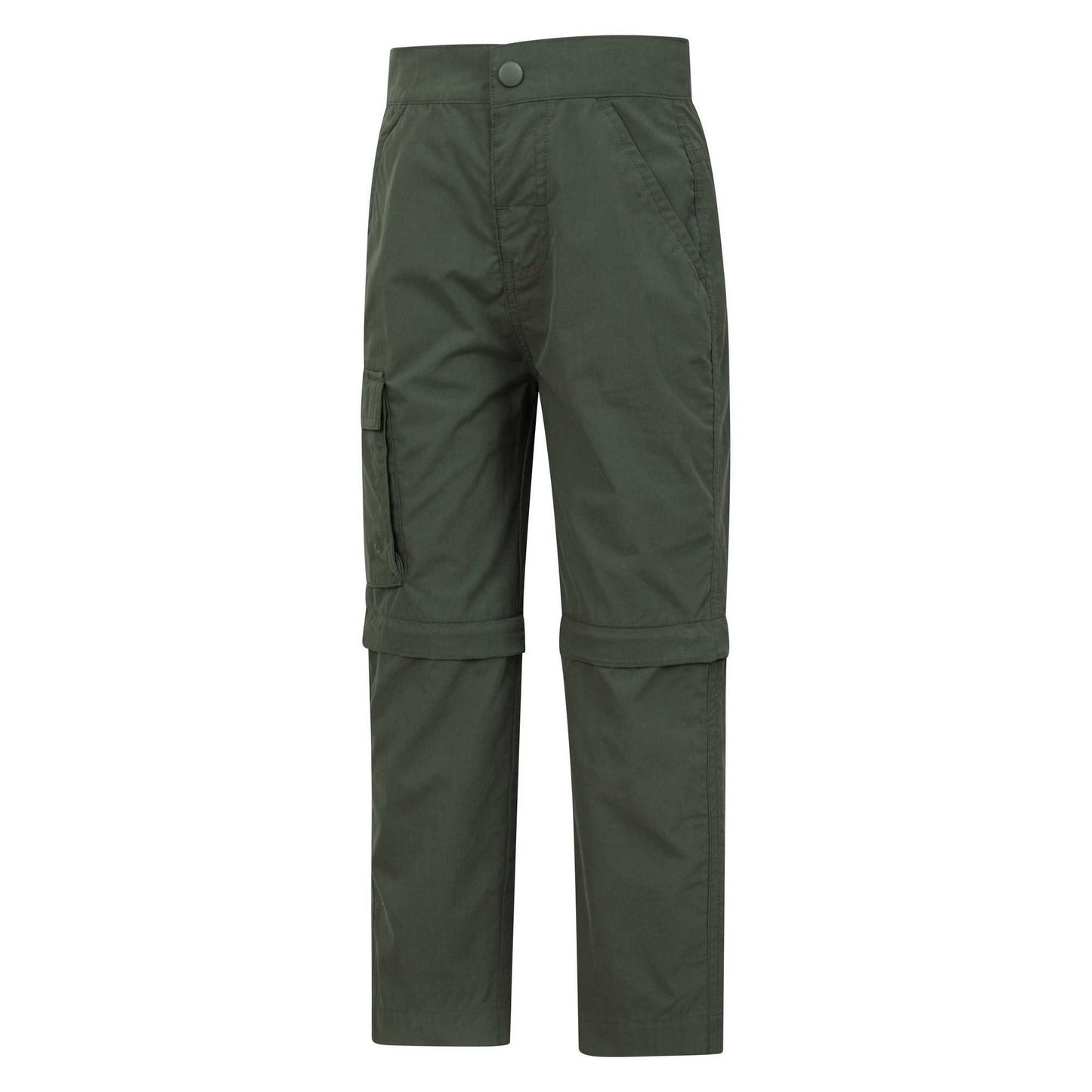 Khaki Green - Lifestyle - Mountain Warehouse Childrens-Kids Zip-Off Active Trousers