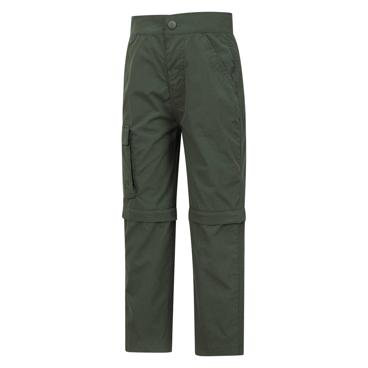 Khaki Green - Lifestyle - Mountain Warehouse Childrens-Kids Zip-Off Active Trousers