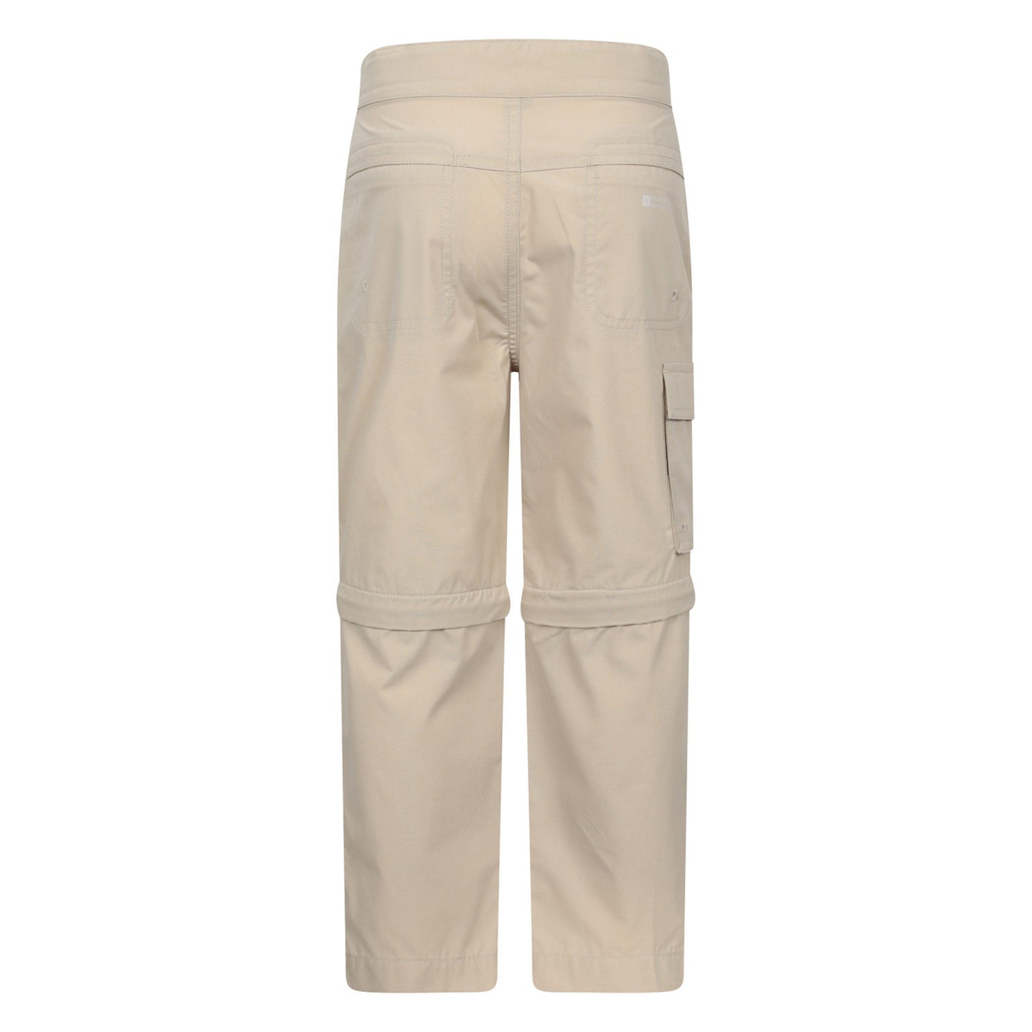 Light Beige - Back - Mountain Warehouse Childrens-Kids Zip-Off Active Trousers
