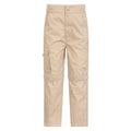 Beige - Front - Mountain Warehouse Childrens-Kids Zip-Off Active Trousers
