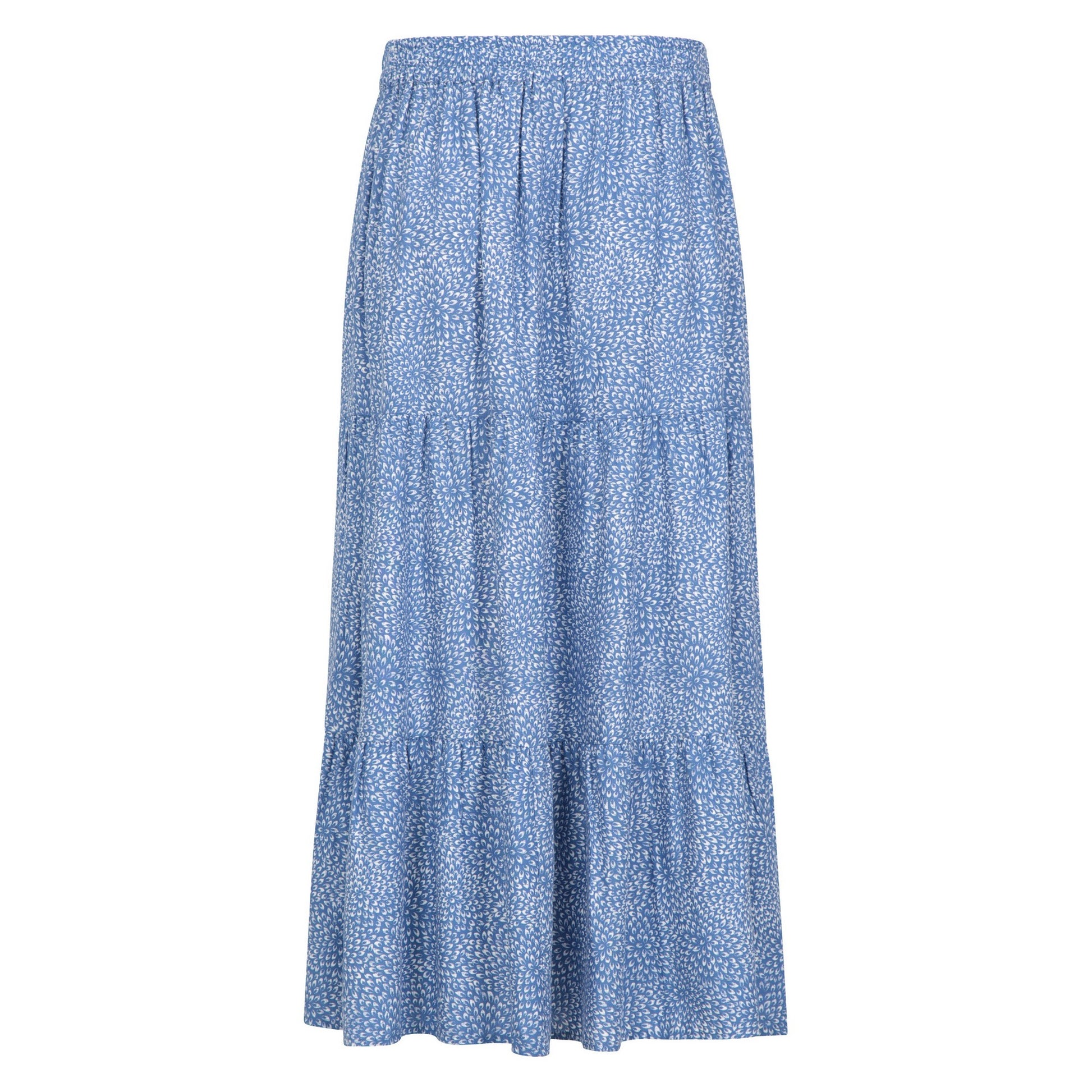 Corn Blue - Back - Mountain Warehouse Womens-Ladies Palermo Tiered Midi Skirt