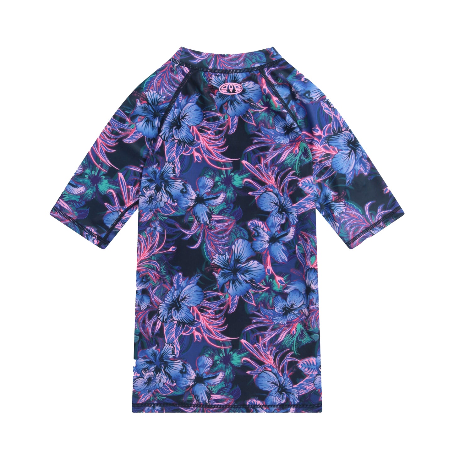 Indigo - Back - Animal Childrens-Kids Daisy Floral Recycled Rash Top