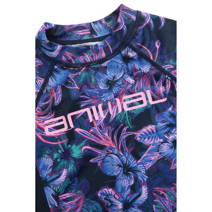 Indigo - Side - Animal Childrens-Kids Daisy Floral Recycled Rash Top