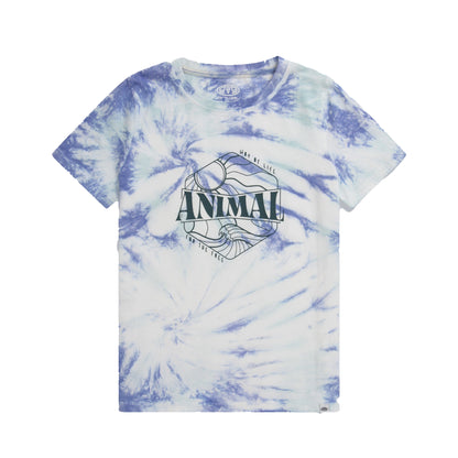 Blue - Front - Animal Childrens-Kids Charley Organic T-Shirt