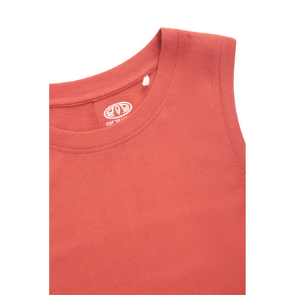 Coral - Side - Animal Womens-Ladies Jersey Maxi Dress