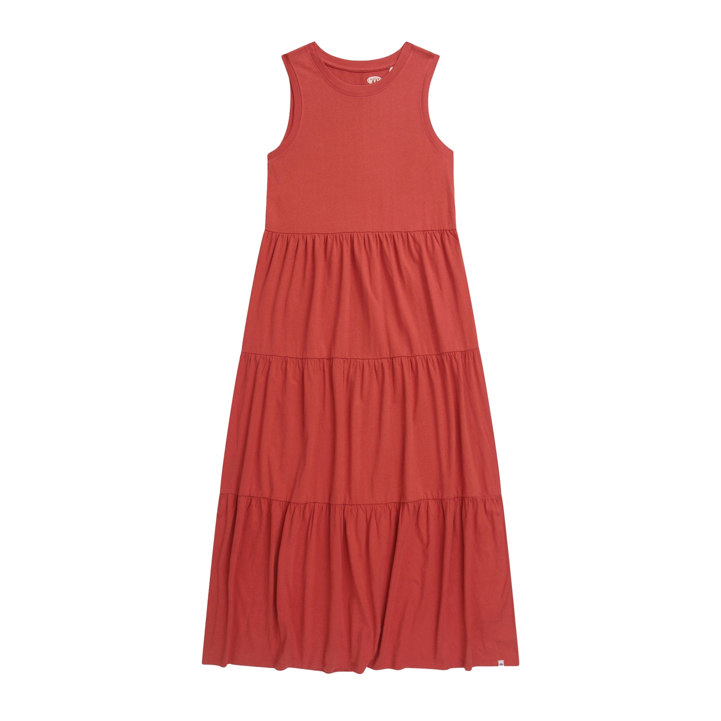 Coral - Front - Animal Womens-Ladies Jersey Maxi Dress