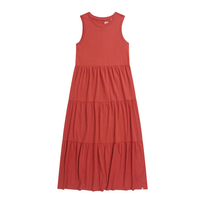 Coral - Front - Animal Womens-Ladies Jersey Maxi Dress