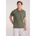Khaki Green - Front - Mountain Warehouse Mens Lakeside II Polo Shirt
