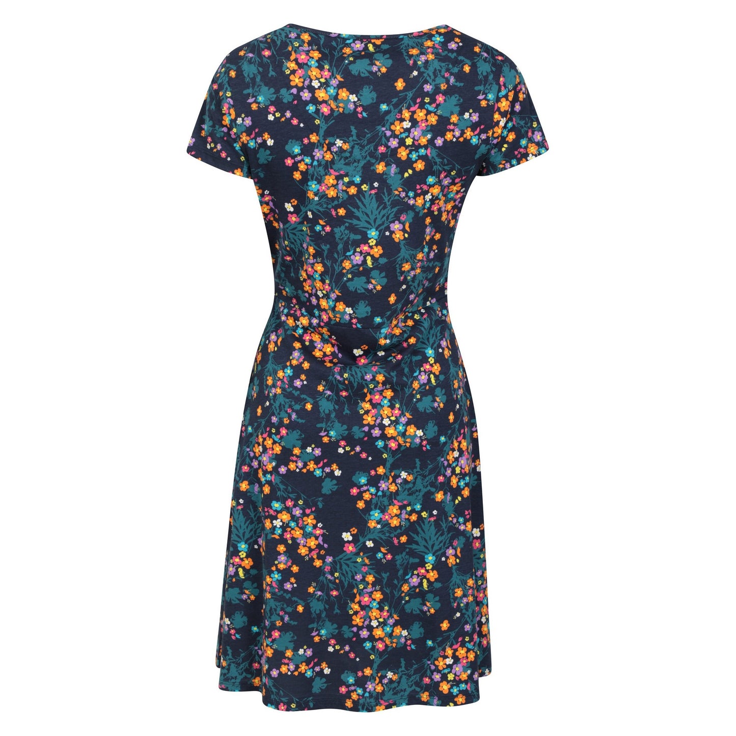 Green - Back - Mountain Warehouse Womens-Ladies Essentials Lora Floral Skater Dress