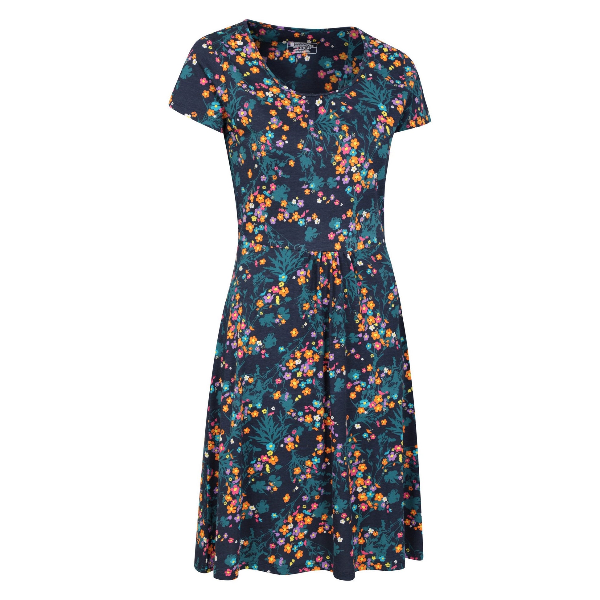 Green - Lifestyle - Mountain Warehouse Womens-Ladies Essentials Lora Floral Skater Dress
