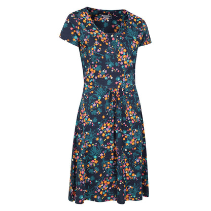Green - Lifestyle - Mountain Warehouse Womens-Ladies Essentials Lora Floral Skater Dress