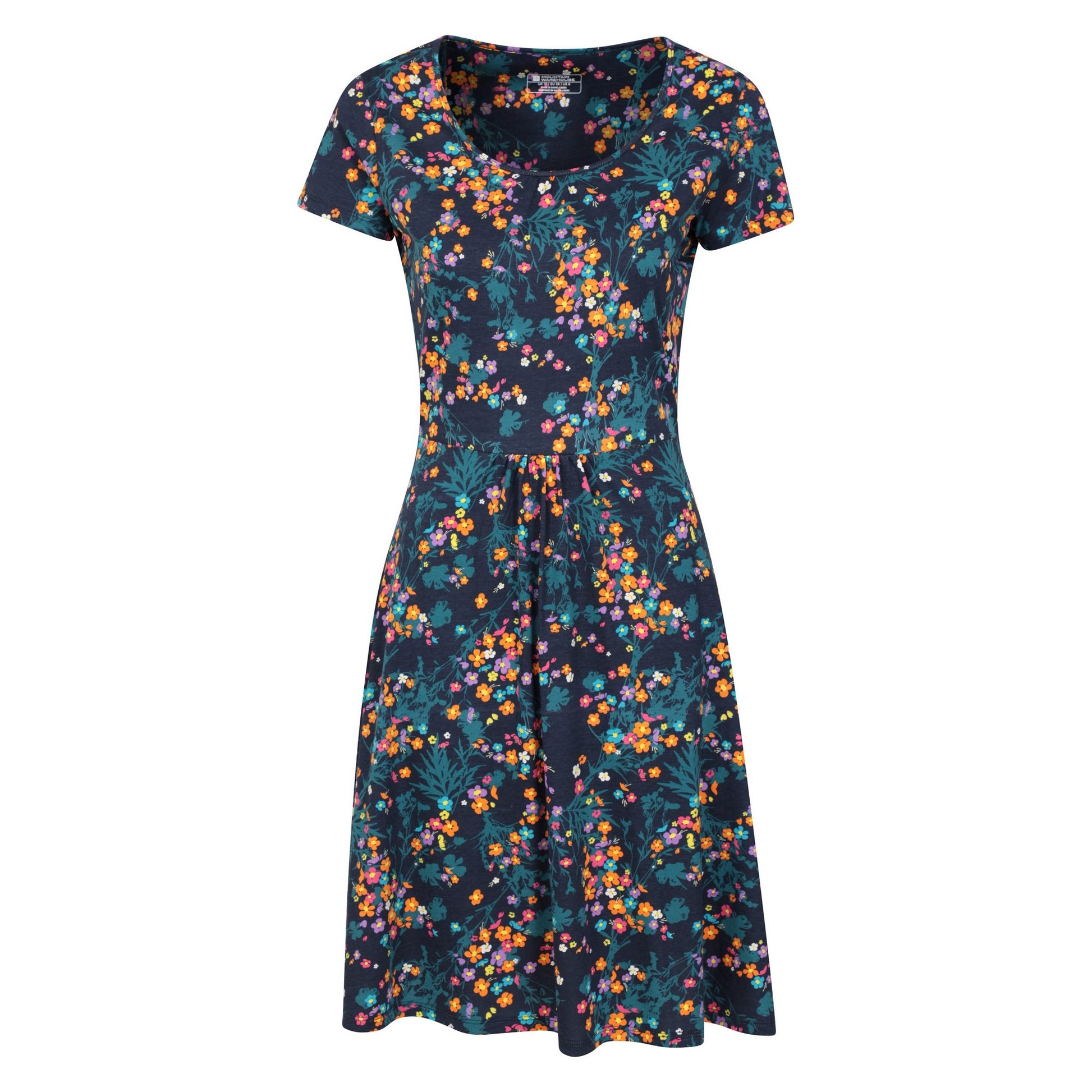 Green - Front - Mountain Warehouse Womens-Ladies Essentials Lora Floral Skater Dress