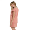 Coral - Back - Animal Womens-Ladies Holly Jersey Organic Casual Dress