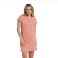 Coral - Front - Animal Womens-Ladies Holly Jersey Organic Casual Dress