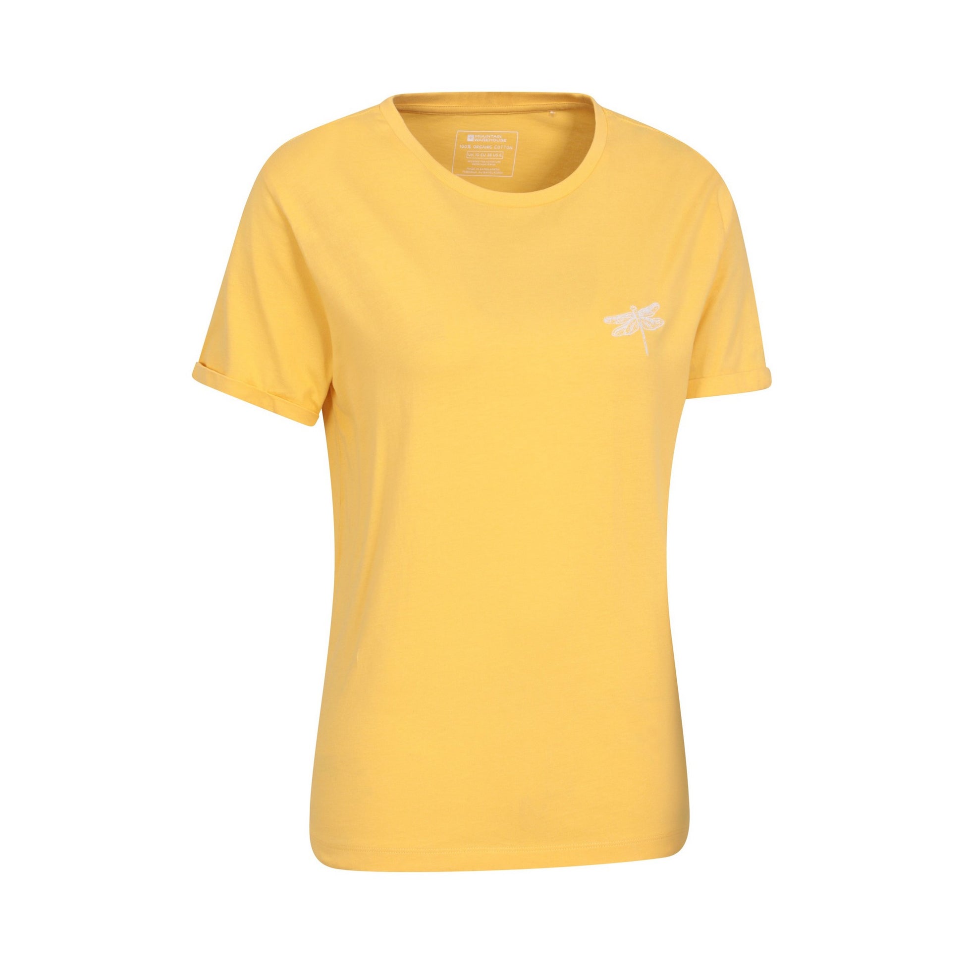 Pale Yellow - Lifestyle - Mountain Warehouse Womens-Ladies Dragonfly Organic Loose Fit T-Shirt