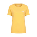 Pale Yellow - Front - Mountain Warehouse Womens-Ladies Dragonfly Organic Loose Fit T-Shirt