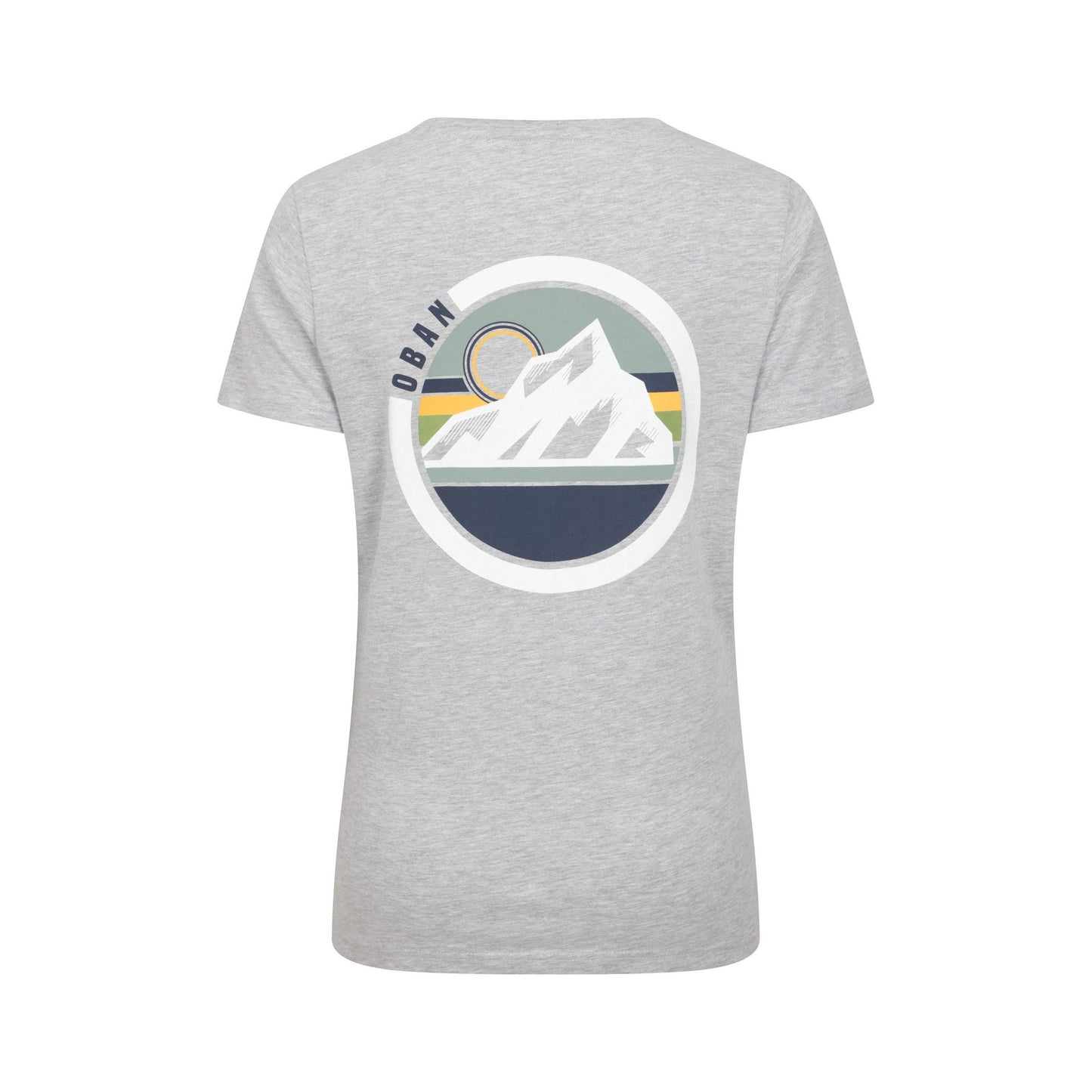 Grey - Back - Mountain Warehouse Womens-Ladies Oban Tree Ring Organic T-Shirt
