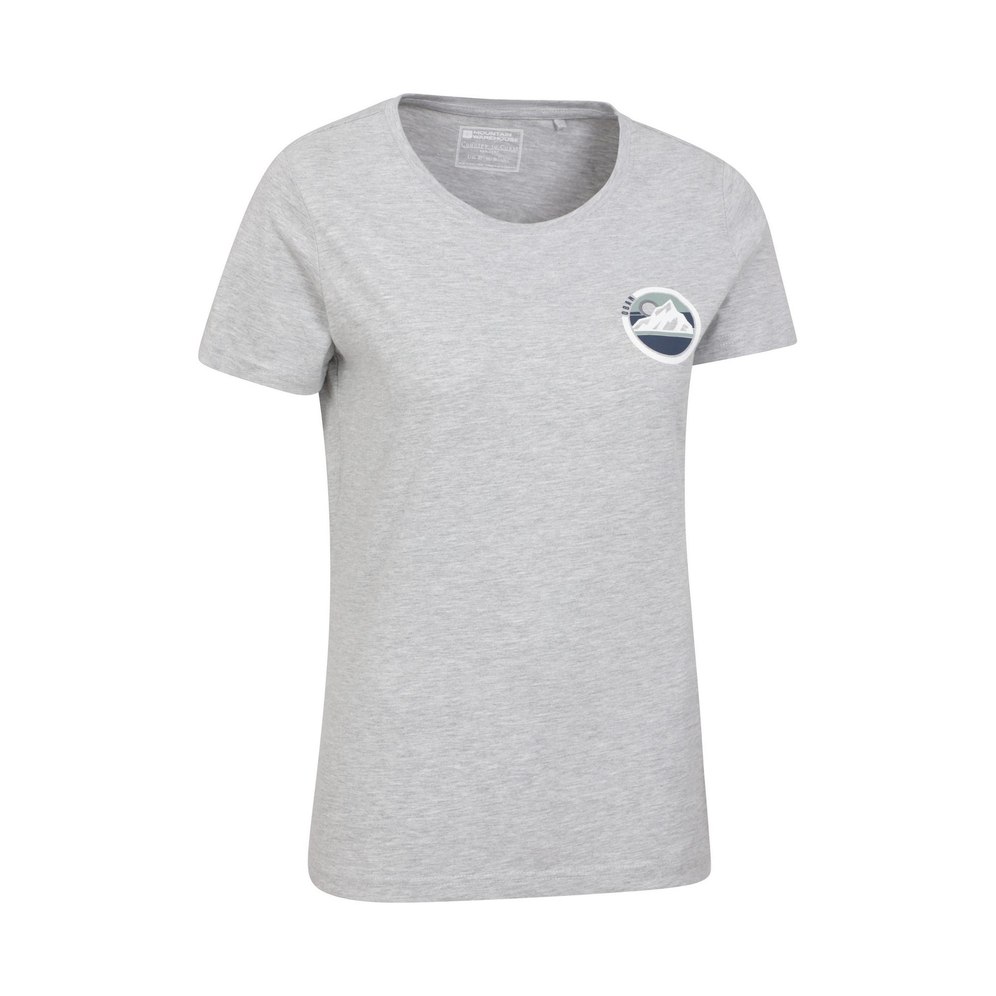 Grey - Lifestyle - Mountain Warehouse Womens-Ladies Oban Tree Ring Organic T-Shirt