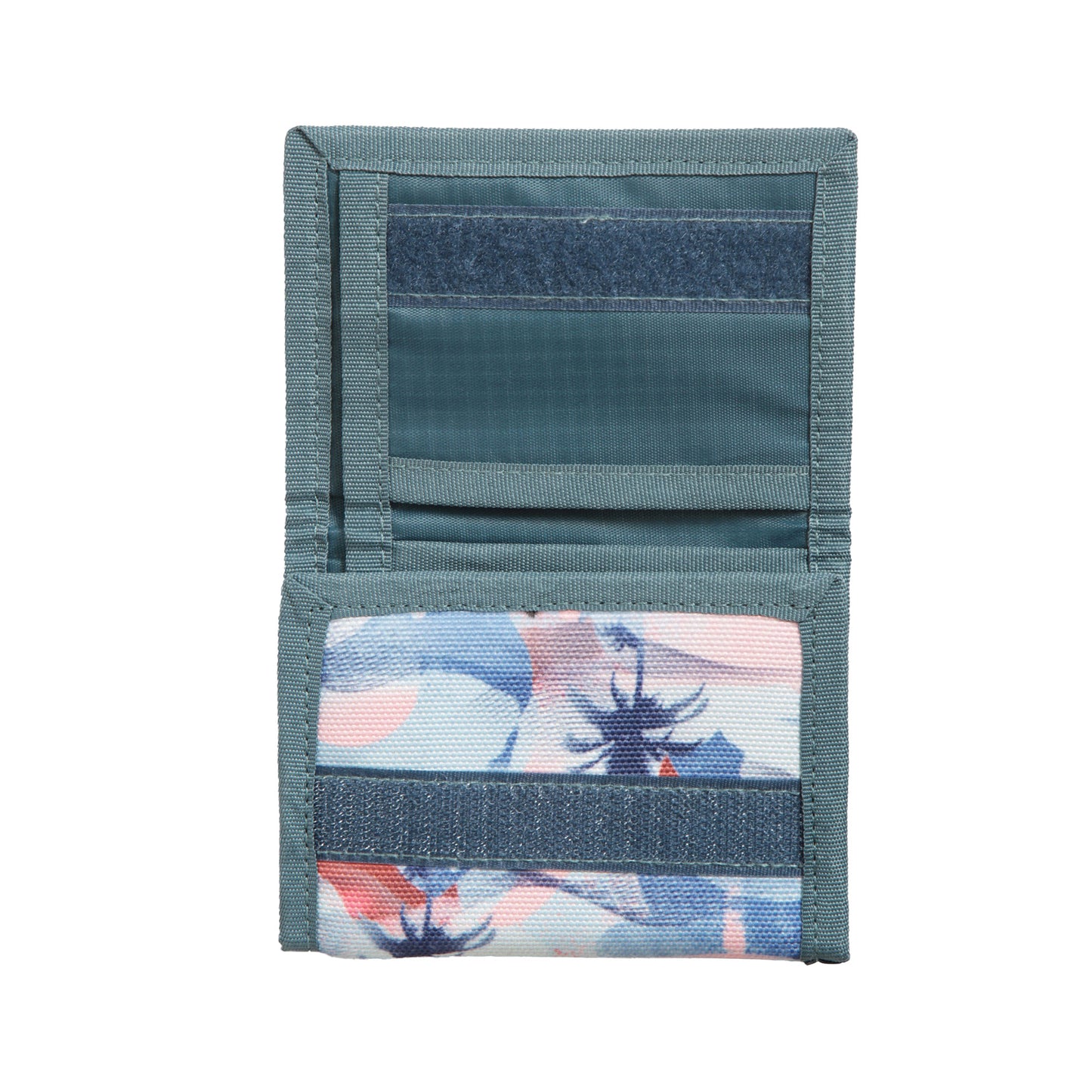 Pale Blue - Side - Animal Womens-Ladies Tri-Fold Recycled Wallet