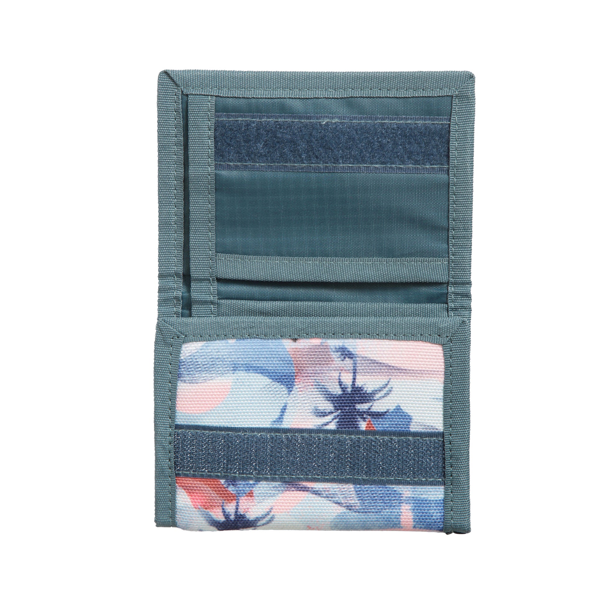 Pale Blue - Side - Animal Womens-Ladies Tri-Fold Recycled Wallet