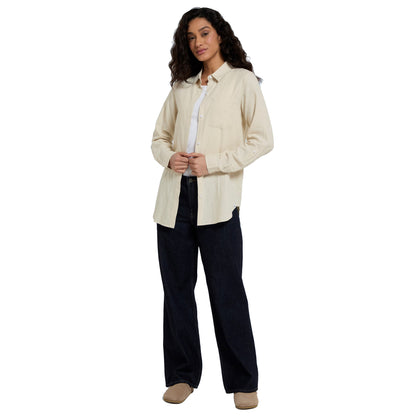 Off White - Side - Animal Womens-Ladies Seya Organic Beach Shirt
