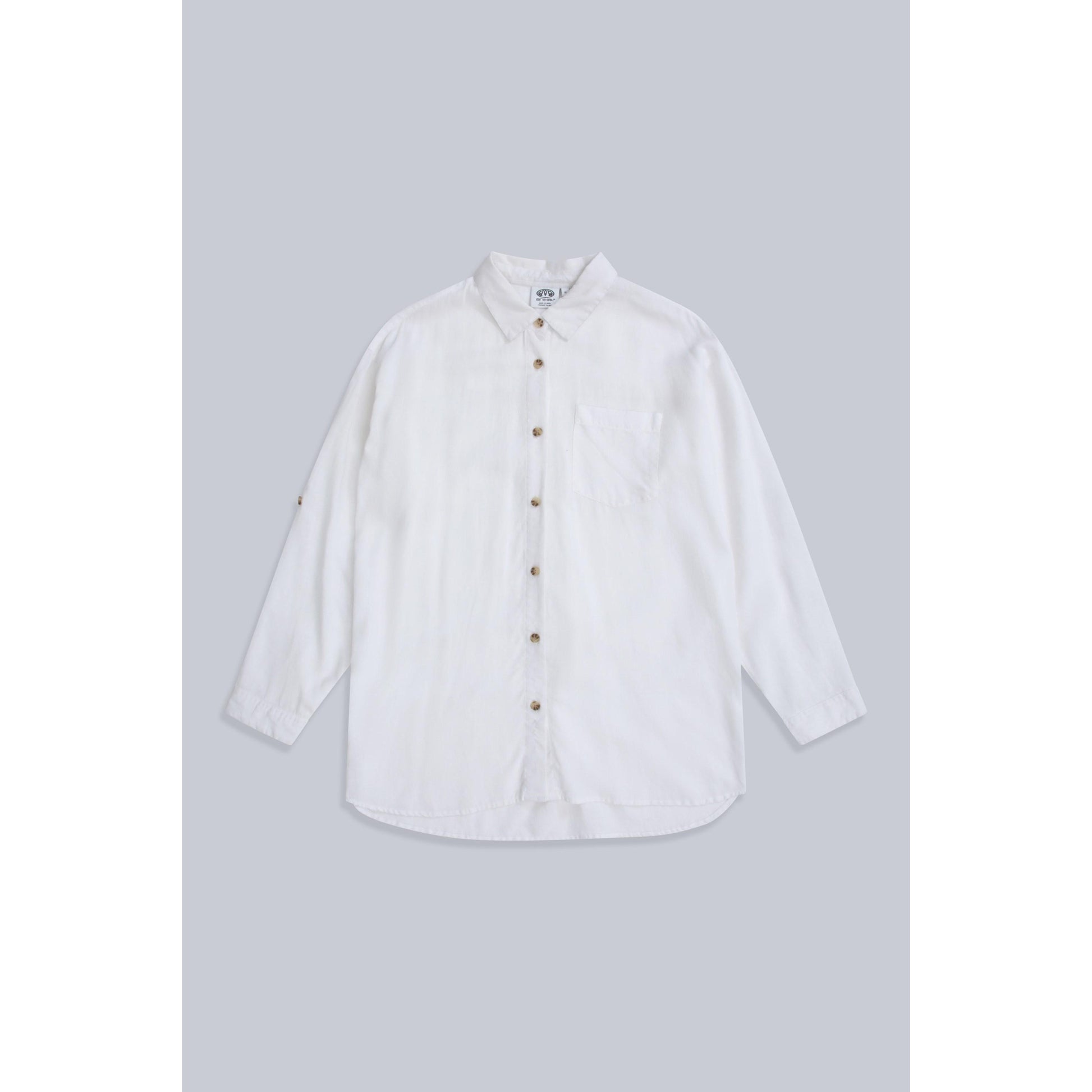 White - Front - Animal Womens-Ladies Seya Organic Beach Shirt
