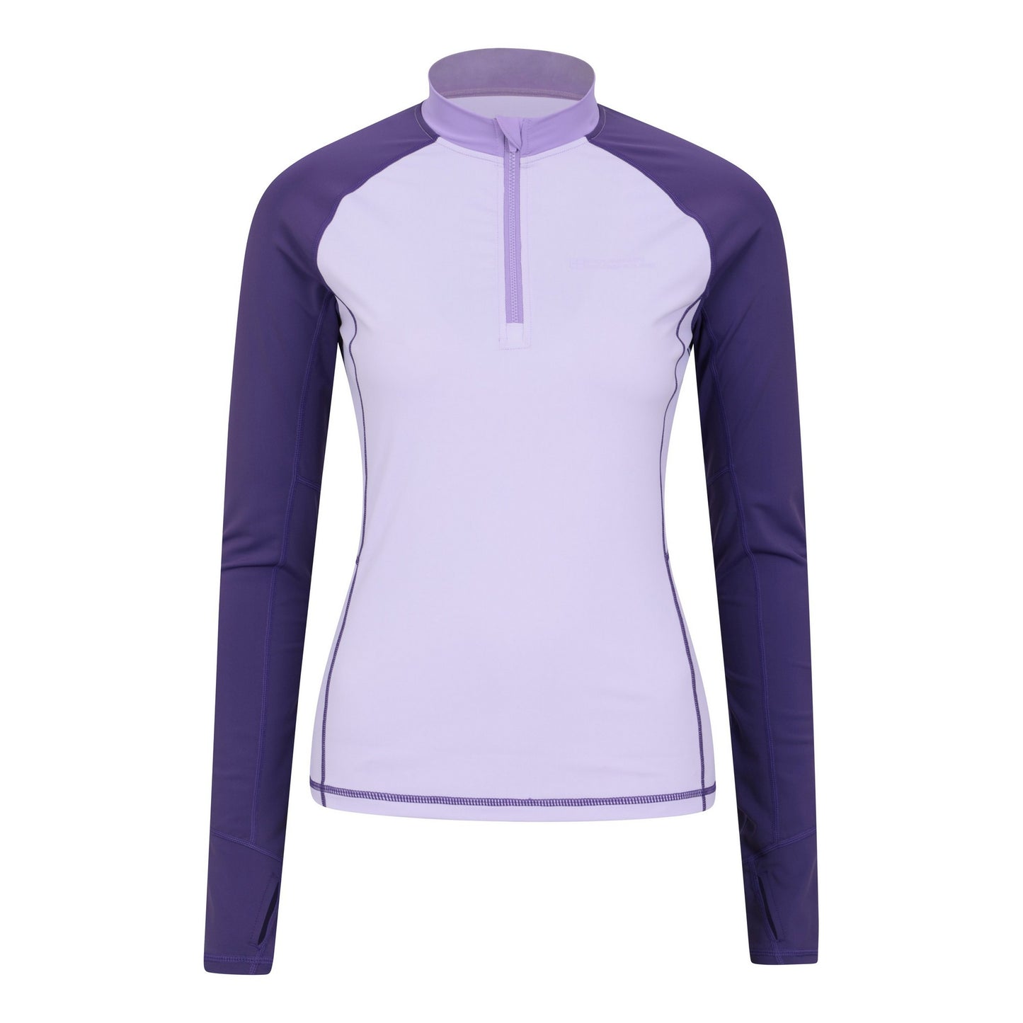 Purple - Front - Mountain Warehouse Womens-Ladies Helston Long-Sleeved Rash Guard
