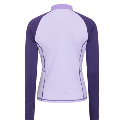 Purple - Back - Mountain Warehouse Womens-Ladies Helston Long-Sleeved Rash Guard