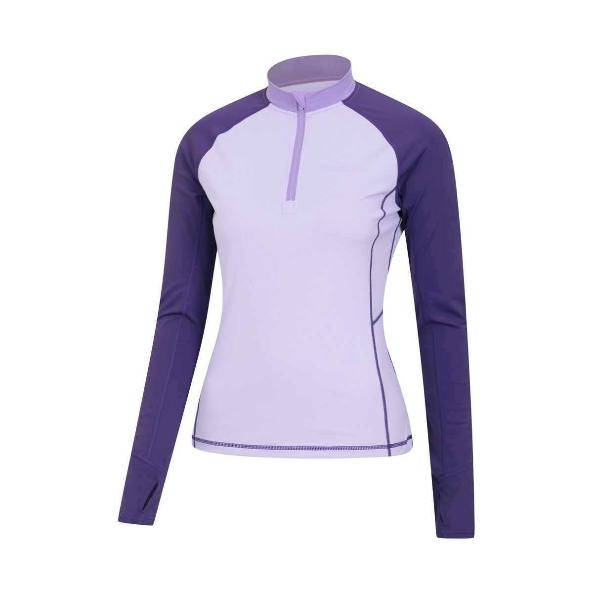 Purple - Side - Mountain Warehouse Womens-Ladies Helston Long-Sleeved Rash Guard