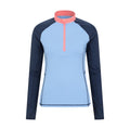Blue - Front - Mountain Warehouse Womens-Ladies Helston Long-Sleeved Rash Guard