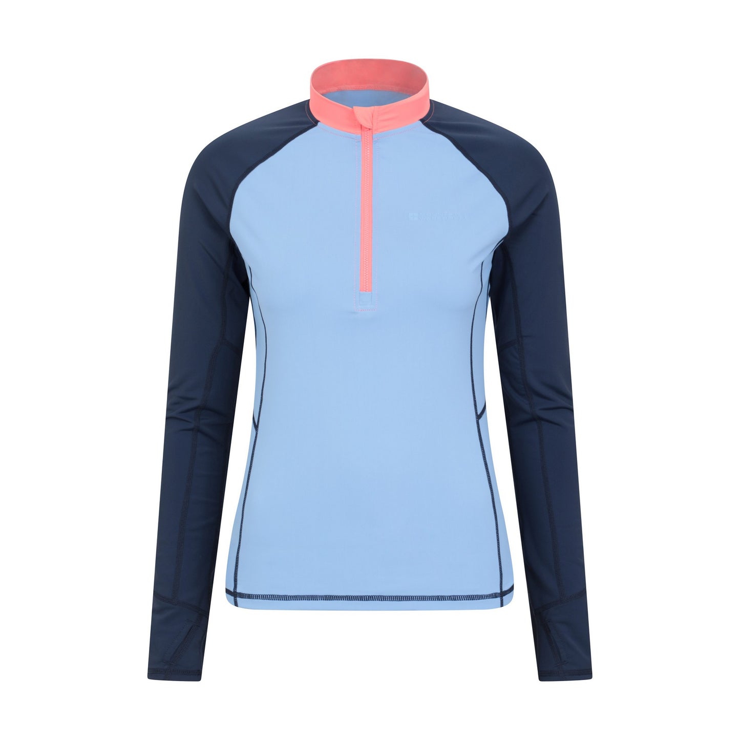 Blue - Front - Mountain Warehouse Womens-Ladies Helston Long-Sleeved Rash Guard