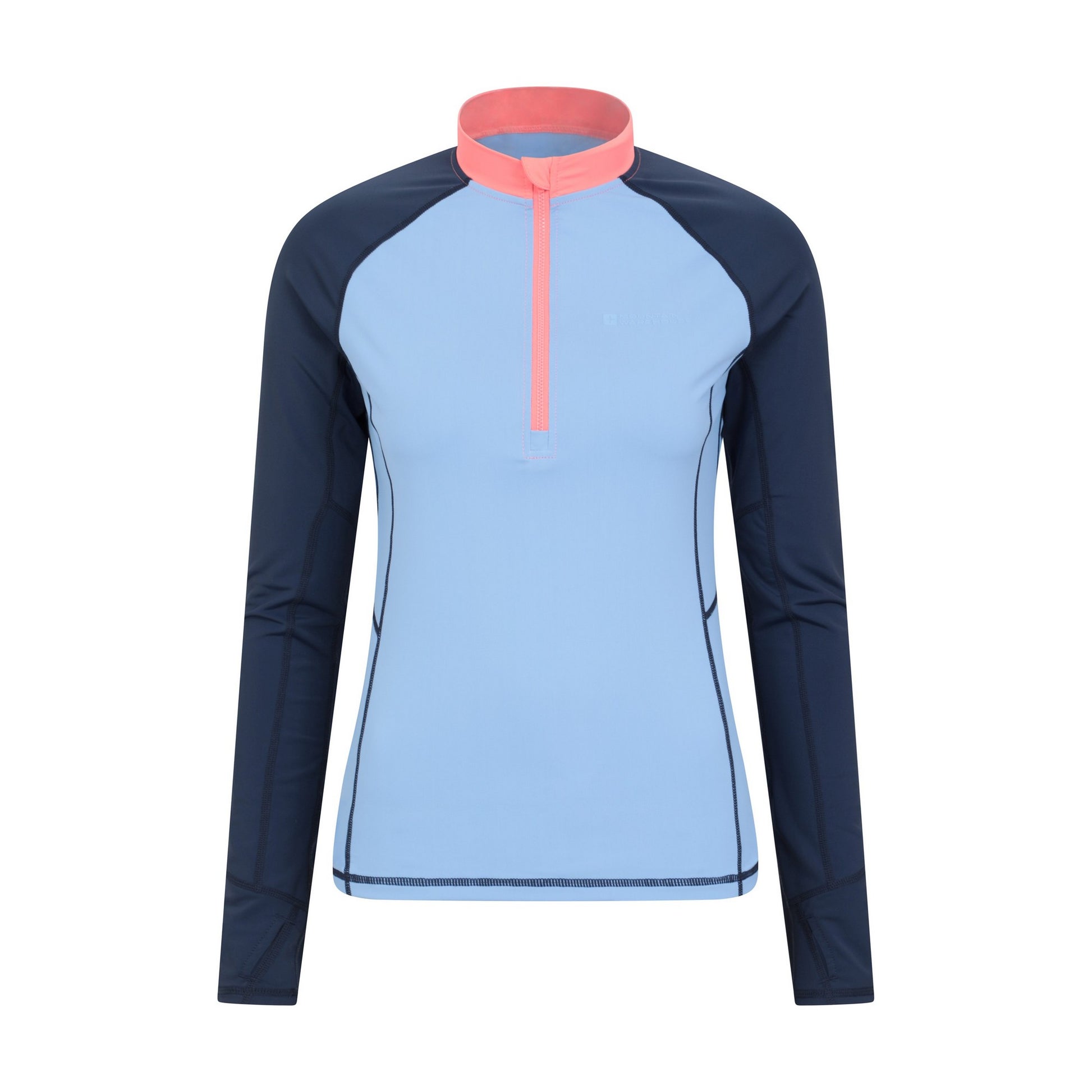 Blue - Front - Mountain Warehouse Womens-Ladies Helston Long-Sleeved Rash Guard