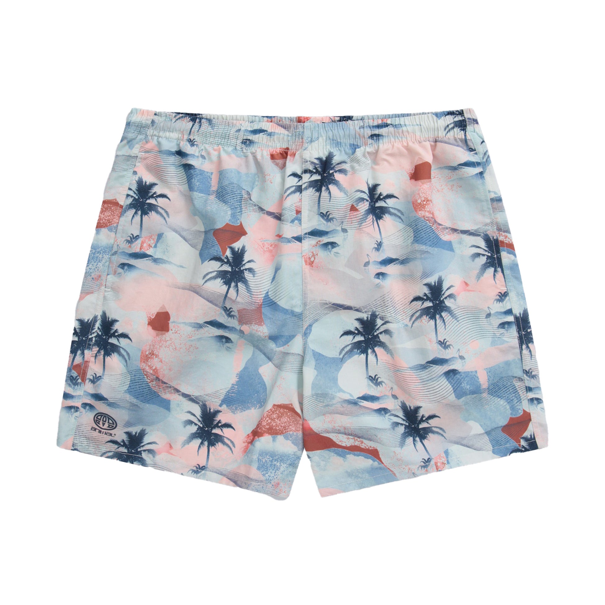 Pale Blue - Front - Animal Womens-Ladies Reeva Recycled Swim Shorts