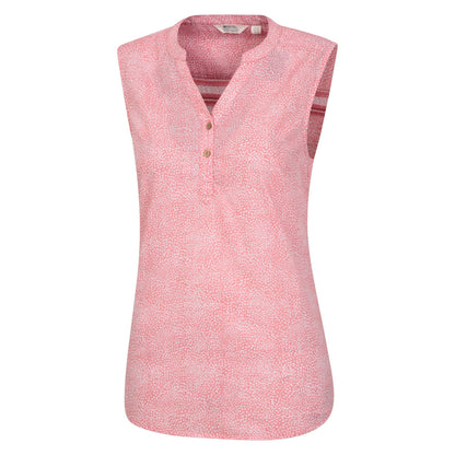 Coral - Side - Mountain Warehouse Womens-Ladies Petra Printed Sleeveless Top