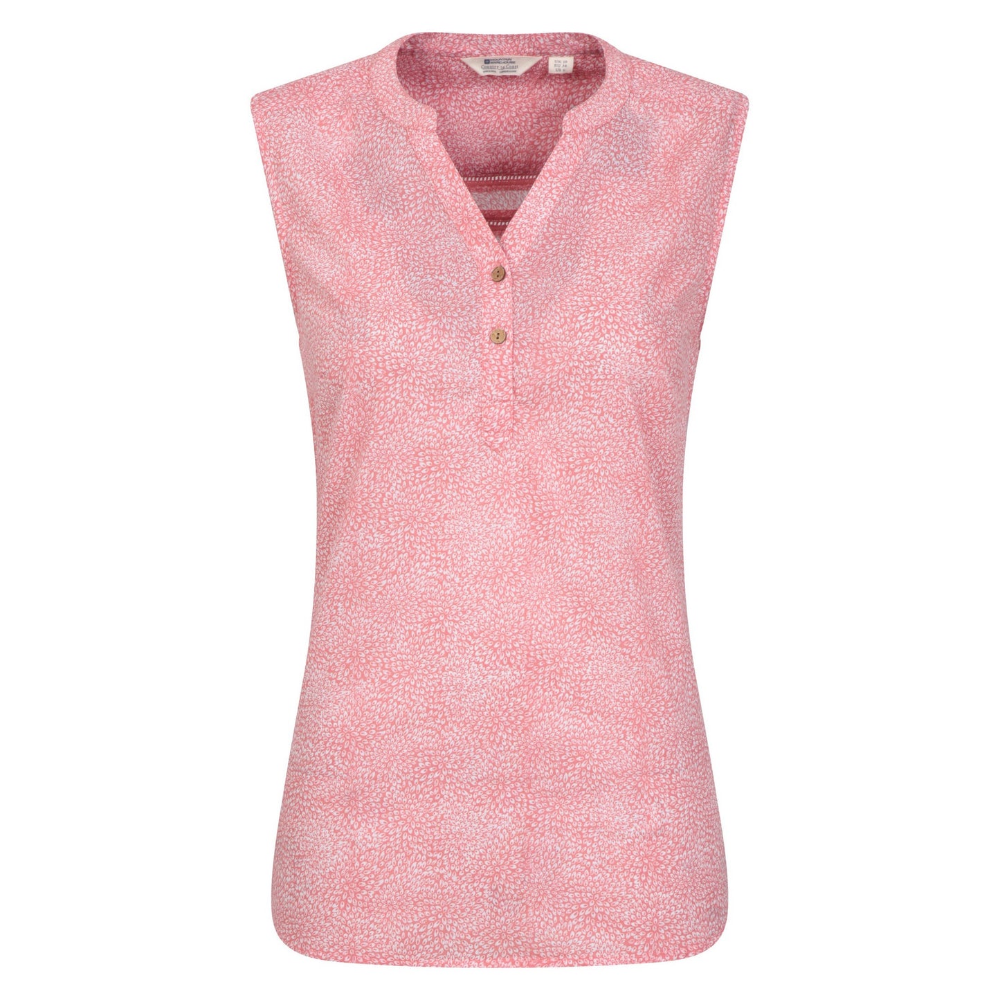 Coral - Front - Mountain Warehouse Womens-Ladies Petra Printed Sleeveless Top