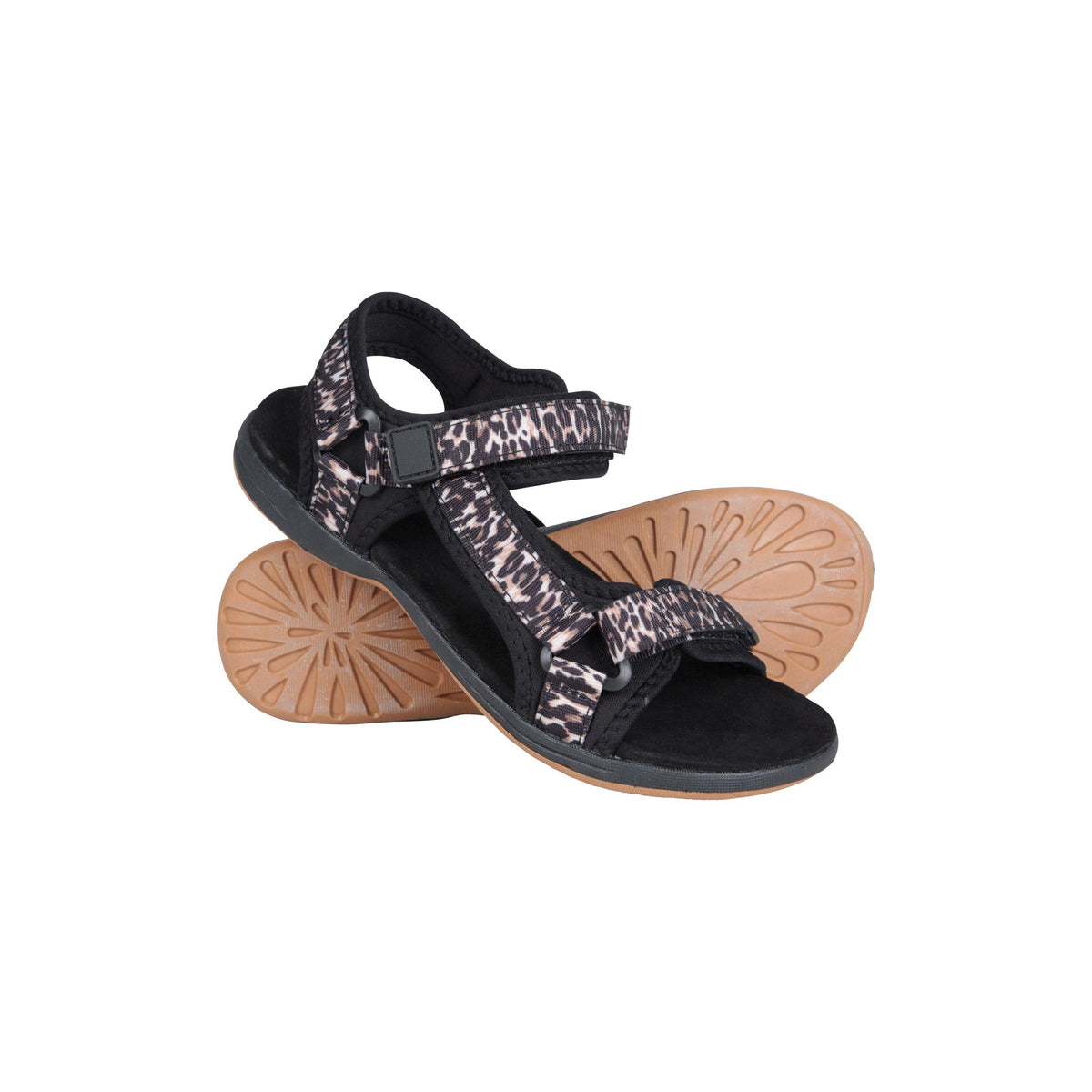 Black - Close up - Mountain Warehouse Womens-Ladies Beachtime Sandals