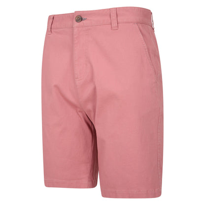 Pink - Pack Shot - Mountain Warehouse Mens Organic Chino Shorts