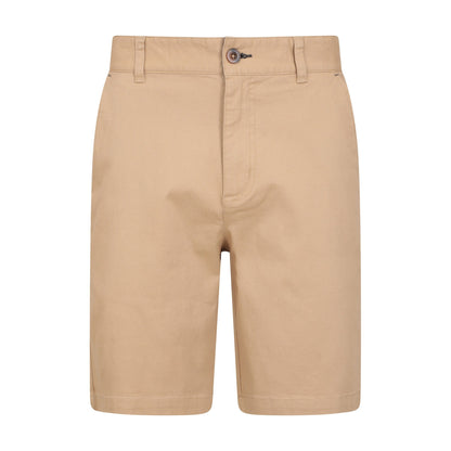 Light Beige - Front - Mountain Warehouse Mens Organic Chino Shorts