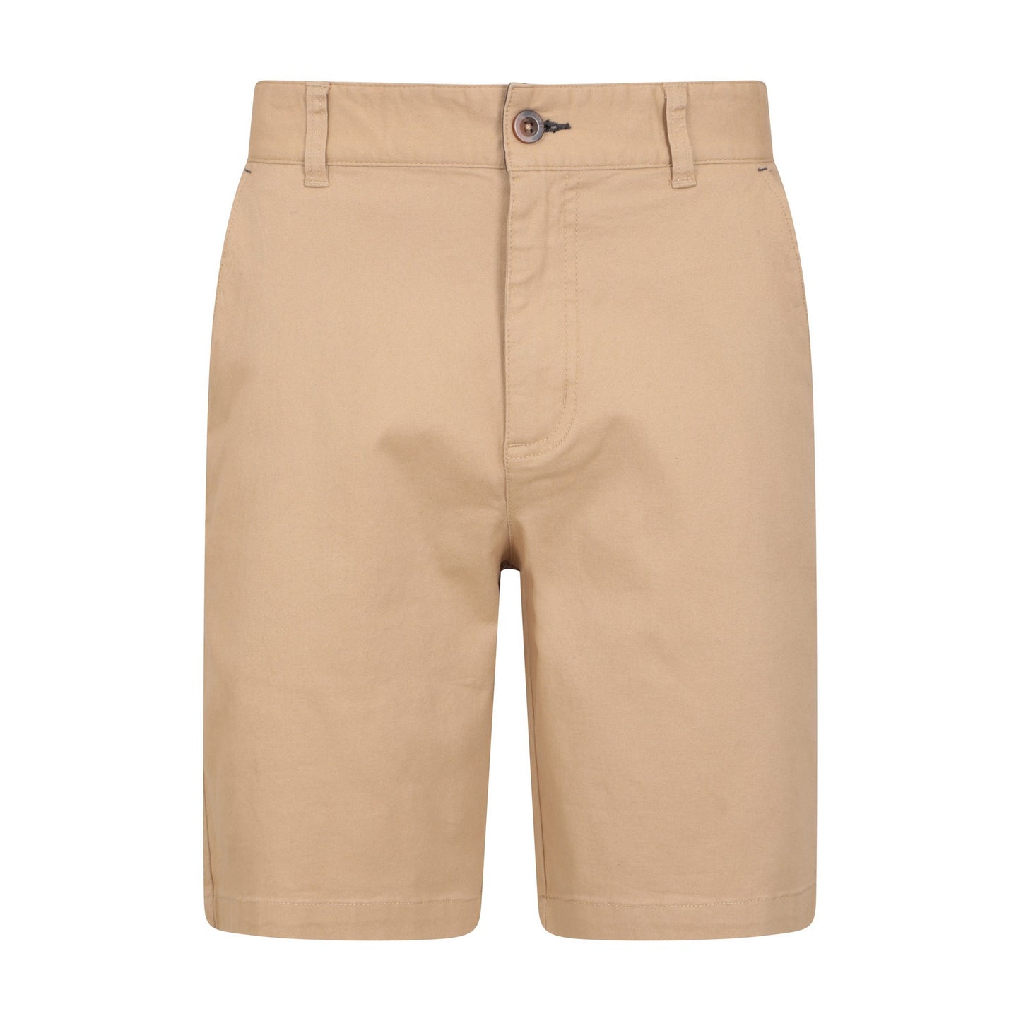 Light Beige - Front - Mountain Warehouse Mens Organic Chino Shorts