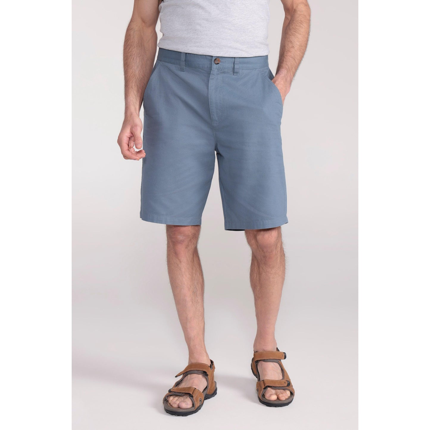 Blue - Front - Mountain Warehouse Mens Organic Chino Shorts